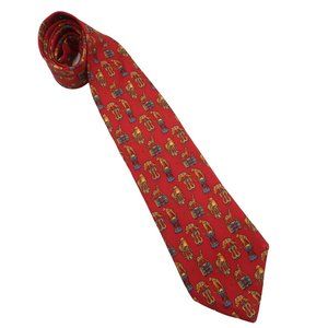 SALVATORE FERRAGAMO circus print Silk tie Made in Italy